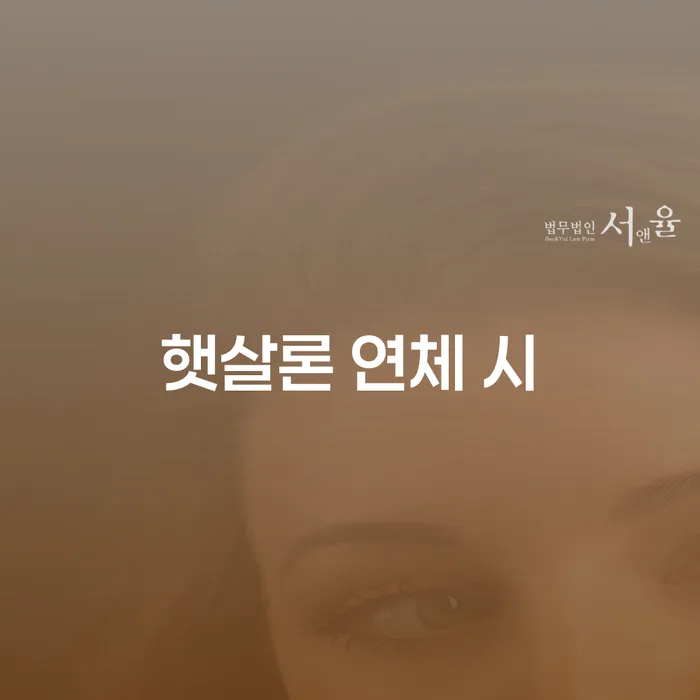 대환대출 연체 시 연체 채무 신속해결방법 잘하는 법무법인